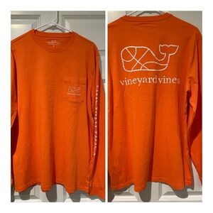 Vineyard Vines Men's Basketball theme Long Sleeve Shirt